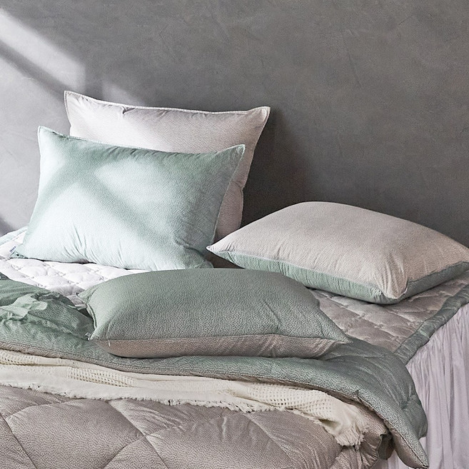 [클푸]브리즈 그린오렌지 알러지케어 누빔베개커버 대 50x70대 50x70