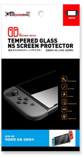 (GAMMAC) 닌텐도 스위치 NS 강화유리 스크린 프로텍터 필름, 1개