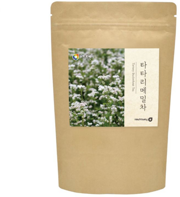 타타리메밀차 tartary buckwheat tea 타타리메밀 100% 건강한 원물 쓴메밀 씨앗 달단메밀 흑메밀 차 티백 사무실차 직장인 남성 여성 메밀차, 1개, 1.2g