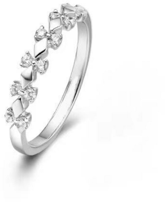 Blue Hour Jewellery 為愛加冕情侶對戒 仿真莫桑石鑽戒 皇冠開口設計
