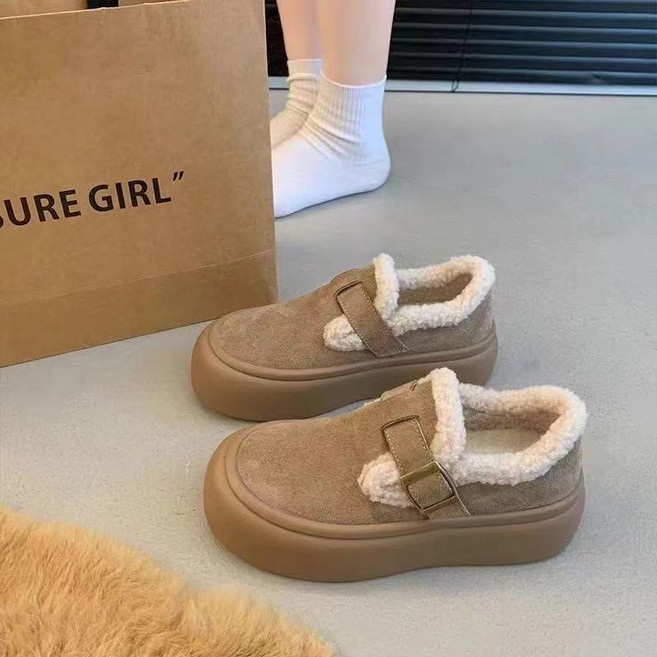 加絨加厚保暖雪靴 - 男女款防滑短筒雪地靴