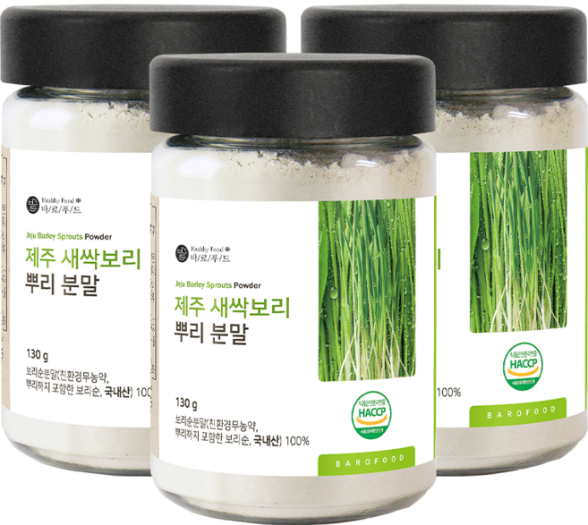 바로푸드 제주 새싹보리 뿌리 분말, 100g