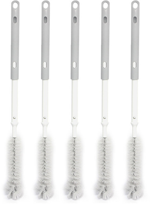 길이조절 세척솔 병솔 물병브러쉬 세척브러쉬, 나일론, 5개