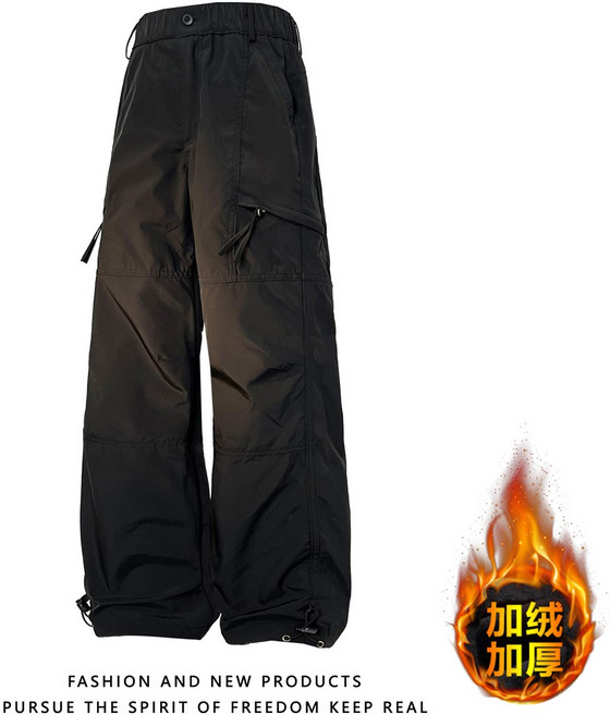 S-5XL工裝長褲 - 男女款防風防潑水保暖褲 大尺碼機能登山滑雪褲