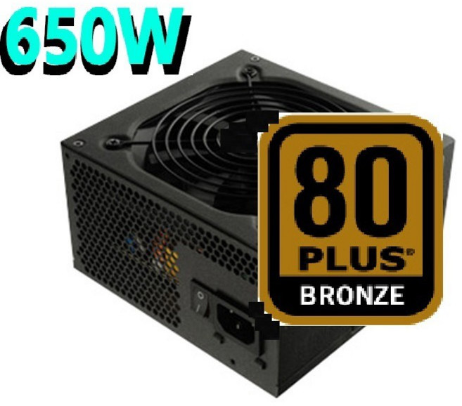 650W 80 PLUS 銅牌 電源供應器, 650W銅牌電源 + CPU風扇