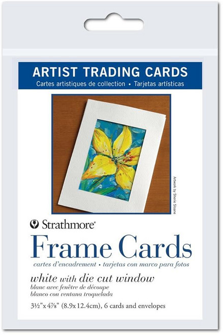 Pro-Art 62105912 Strathmore 아티스트 트레이딩 카드 프레임 봉투 포함 7.6 x 12.7cm(3 5인치) 6팩, Pro-Art 62105912 Strathmore 아티