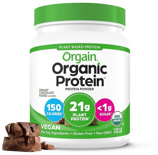 Orgain 올게인 오가닉 프로틴 파우더 바닐라맛 462g, 1.02 Pound (Pack of 1), 1개 - 쿠팡
