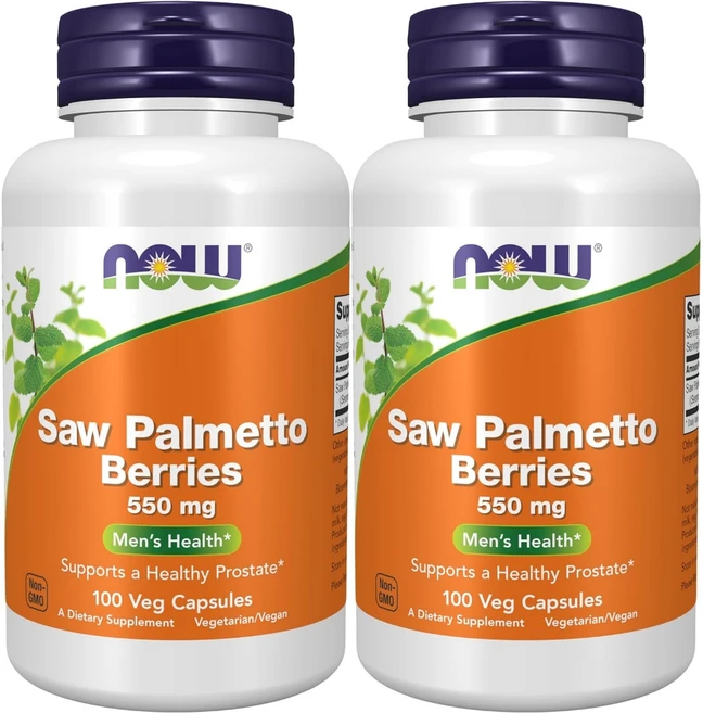 나우푸드 쏘팔메토 베리 550 mg, 2개, 100정 - 쿠팡