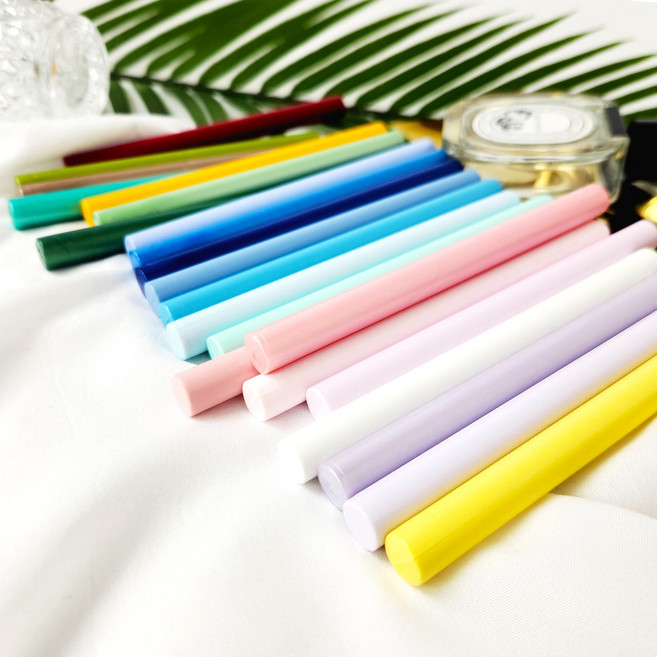 실링왁스 글루건 스틱 11mm, 반짝이 컬러, 반짝이 블루