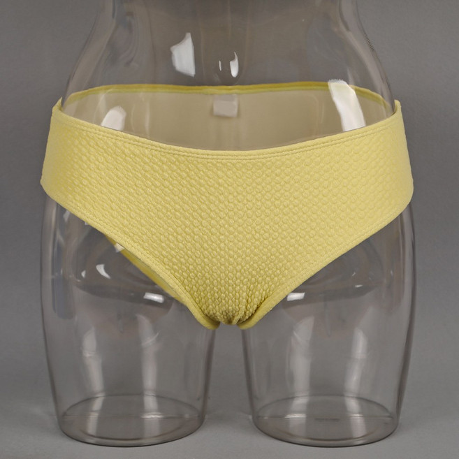 [비치팜]베리 폼폼이 비키니 하의 플러스 사이즈 수영복 팬티, 옐로우
