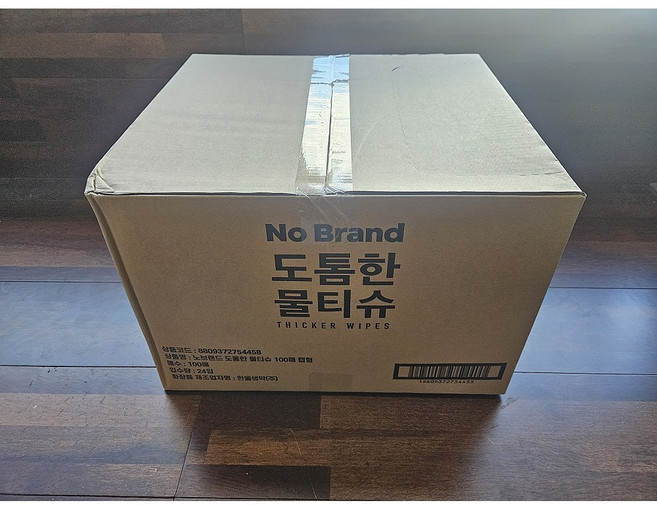 노브랜드 도톰한 100매 물티슈, 100개입, 24개