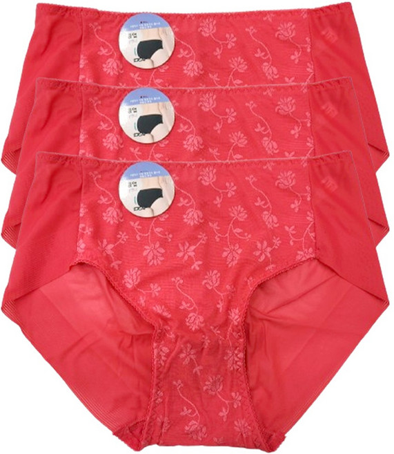 이너라인 자가드 볼륨업 햄팬티 노라인 빅사이즈 팬티세트 3P