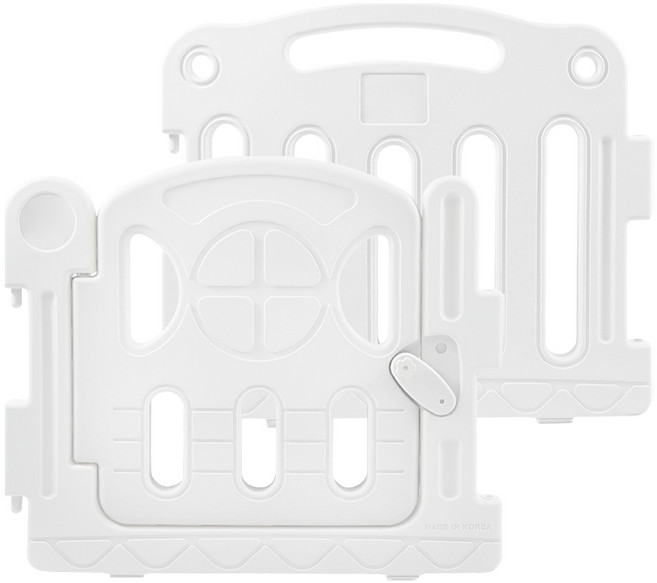 아누리 플레이 베이비룸 아기안전가드 울타리 단품 도어, 도어1개 + 70가드1개, 화이트