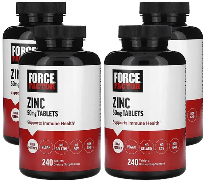 포스팩터 아연 50mg 240 정, 240정, 4팩, 240정 - 쿠팡