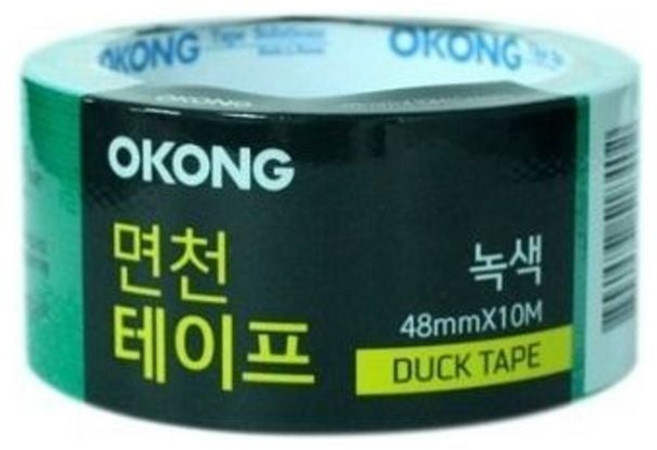 오공 포장용면천테이프 녹색 48mmx10M jum+1597SY
