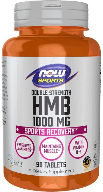 NOW Sports Nutrition HMB 1000mg 90정, 1개 - 쿠팡