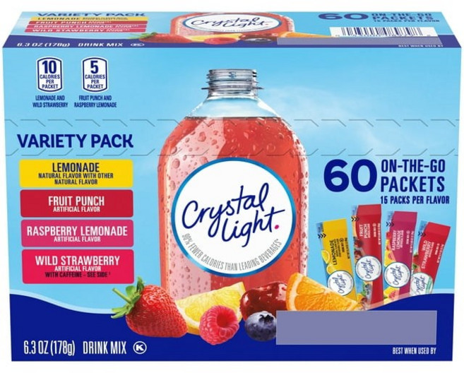 크리스탈라이트 분말 파우더 믹스 버라이어티 팩 60개입, 1개