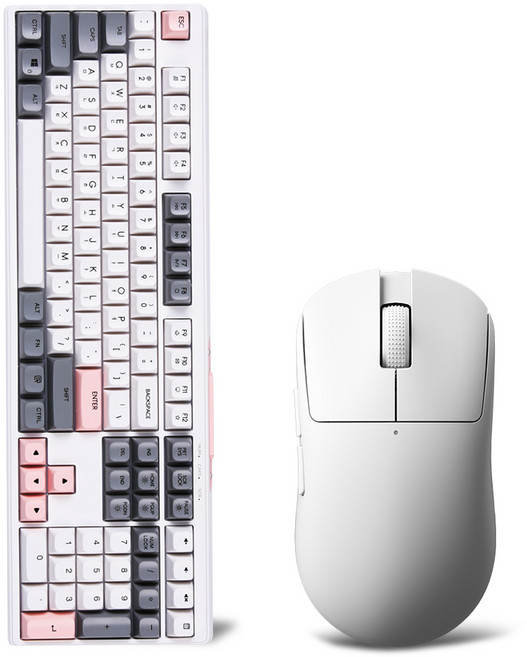 몬스타 가츠 X108 SE 멤브레인 유선 저소음 키보드마우스 세트, 인체공학, 피치요거트, X108SE