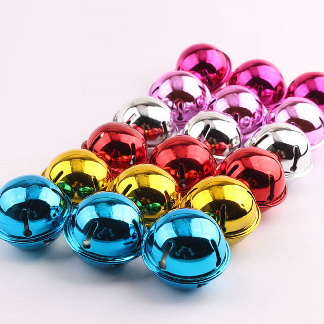 헤세드 2개) 40mm 샤이닝 유광 컬러방울 딸랑이 방울 (방울소리 안큼), 12개, 6컬러전부