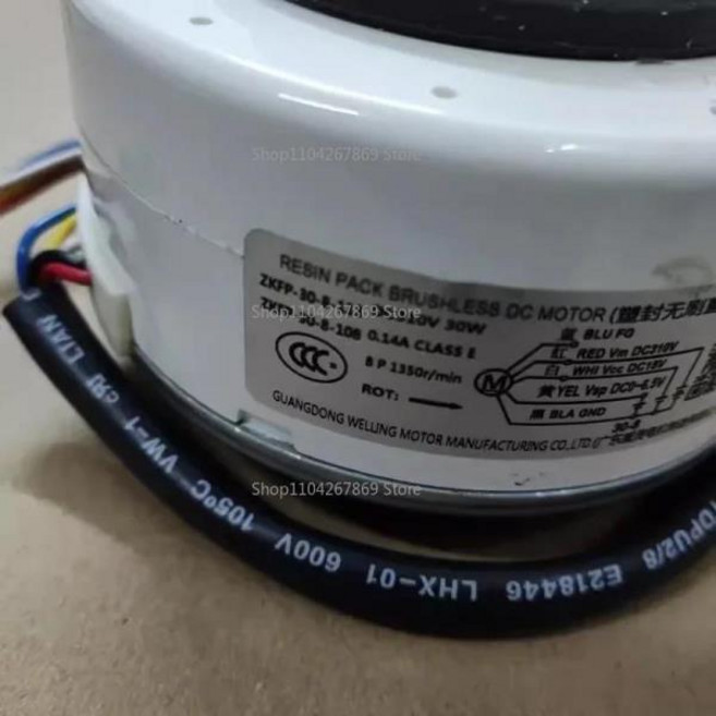 에어컨 실내기 DC 팬 모터 ZKFP-30-8-108 DC310 30W 1300r/min 컨디셔닝 부품
