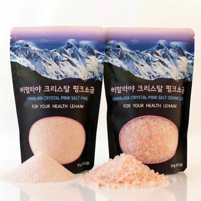 레하임 히말라야 핑크솔트 천연 미네랄 프리미엄 소금 1+1 특별구성, 2개, 300g