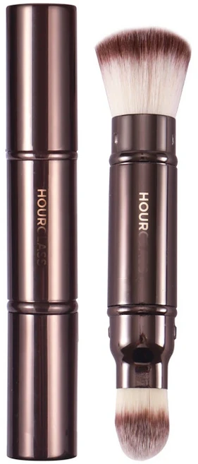 1pc Hourglass Pro 파운데이션 메이크업 브러쉬 파우더 컨투어 블러셔 금속 핸들 하이라이트 브론저 엔드, 16 2 end Foundation