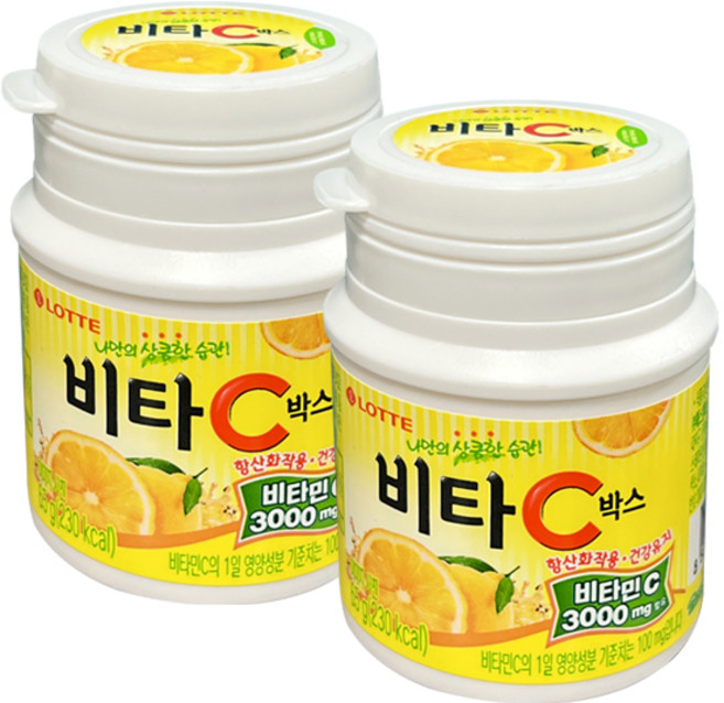롯데웰푸드 비타C박스, 65g, 2개