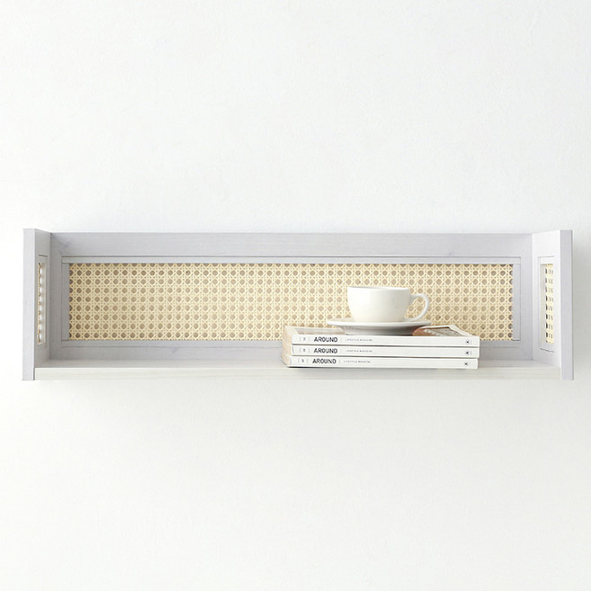 마켓비 벤탄 벽선반 RKM2280RT, 7678 5130 화이트파인베니어, 1단