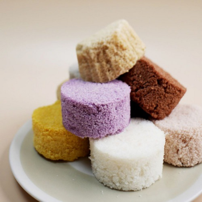 그대로 컵 설기 미니 떡 케이크 만들기 DIY 키트 (3종세트), 어린이세트 초코딸기블루