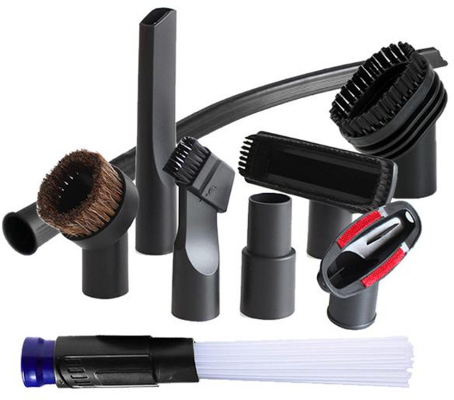 범용 진공 노즐 흡입 브러시 헤드 32mm 1 1/4in 청소기 액세서리 침대 소파 틈새 도구, 9pcs