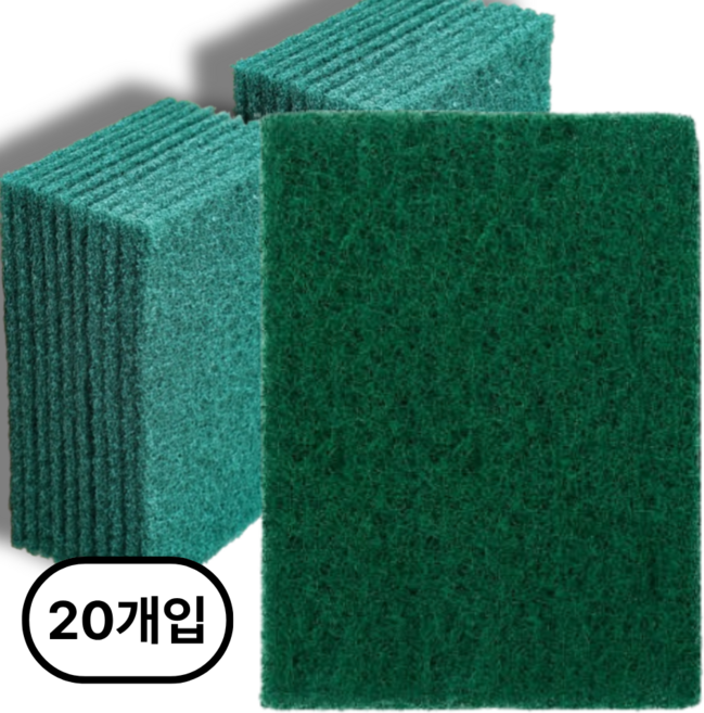 포르페 강력 녹제거 천 수세미, 1세트, 20개입