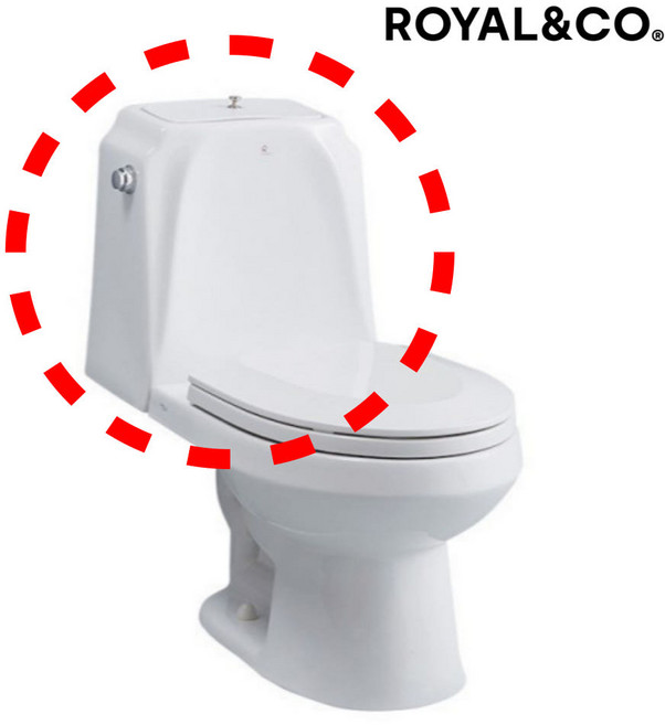 로얄 RWC213 양변기 투피스 탱크밀결형 사이펀 변기 6L (부속/시트별도), RWT213(물탱크만), 1개