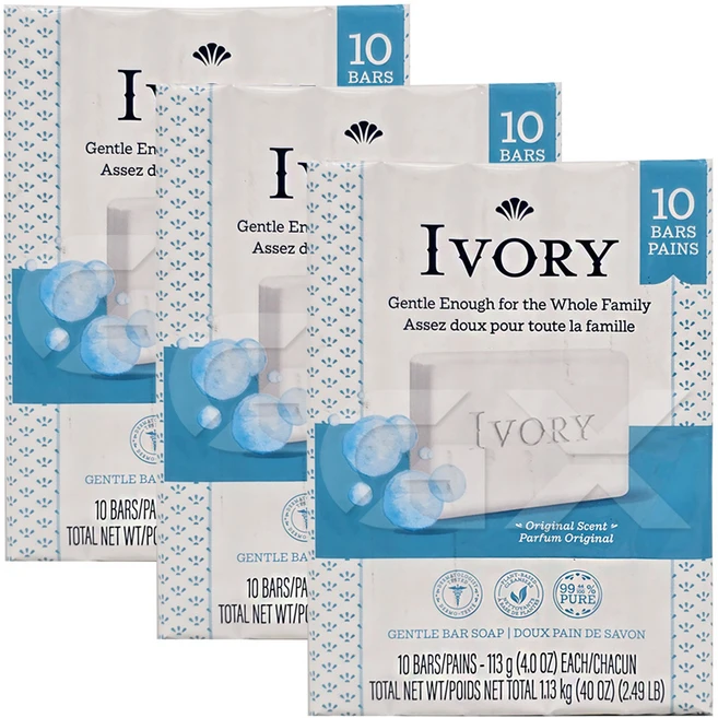 아이보리 젠틀 바 솝 오리지널 센트, 113g, 30개입 - 쿠팡
