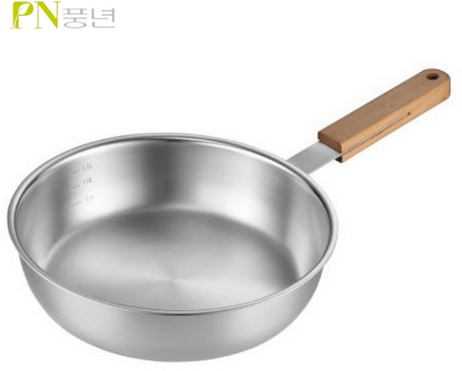 PN풍년 위더스 우드라이트 IH 스테인리스 우드 멀티팟 WWMPT-18B(IH), 1개, 22cm