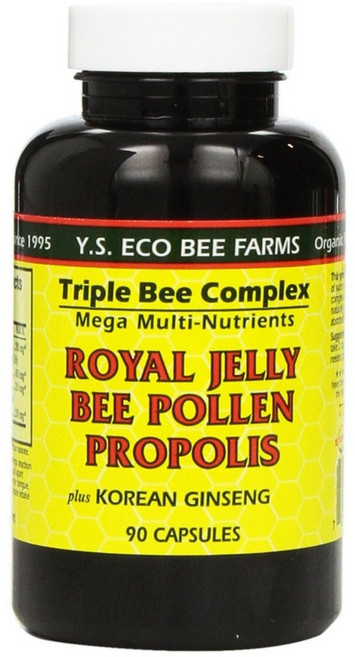 YS ECO BEE FARMS Royal Jelly Bee Pollen Propolis 와이에스 에코 비 팜 로얄젤리 비 롤렌 프로폴리스 90캡슐, 1개, 90정