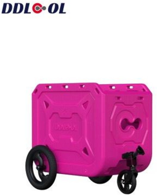 자전거 트레일러 웨건 카트 수레 자전거트레일러 접이식 총판 블랙 산책 카고트레일러 대형, 1개, 바비 핑크