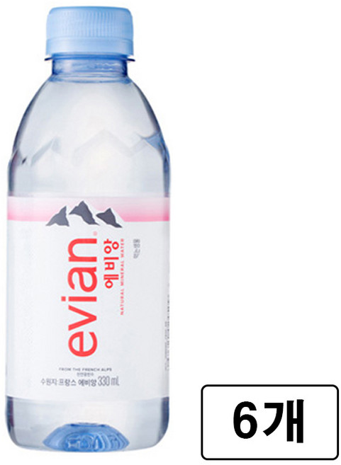 에비앙 330ml, 6개