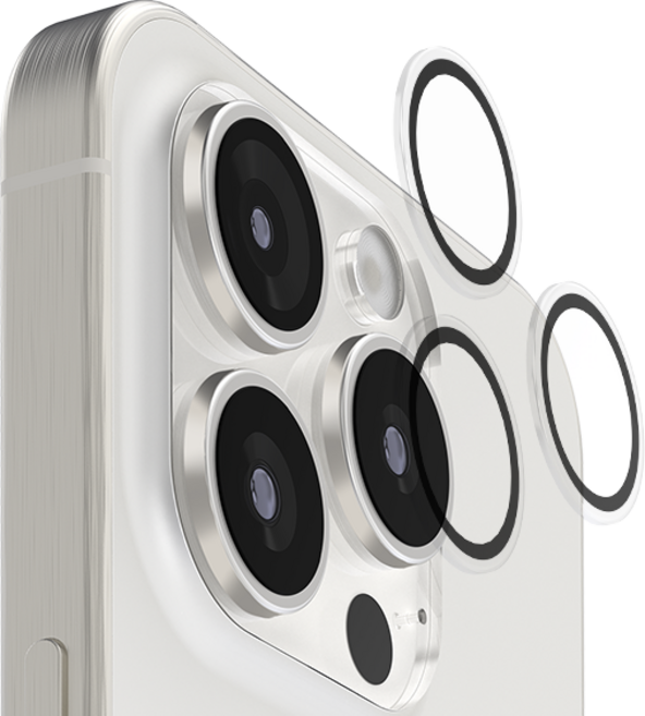 지모 아이폰 나노핏 메탈 카메라 렌즈 강화유리 필름, 클리어, 1개