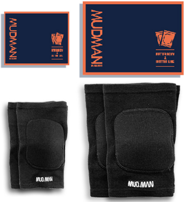 머드맨 무릎보호대 팔꿈치보호대 보호대 세트 콰이런, 1세트