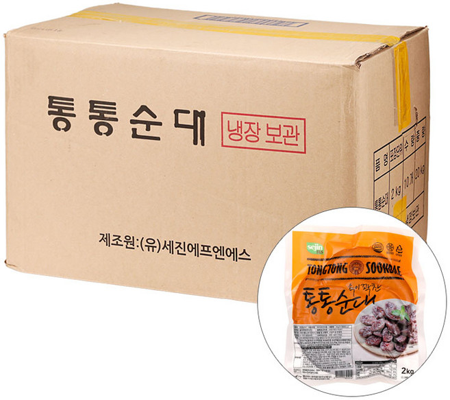 속이꽉찬통통순대 2KG(유)세진에프앤에스 BOX(10), 10개, 2kg