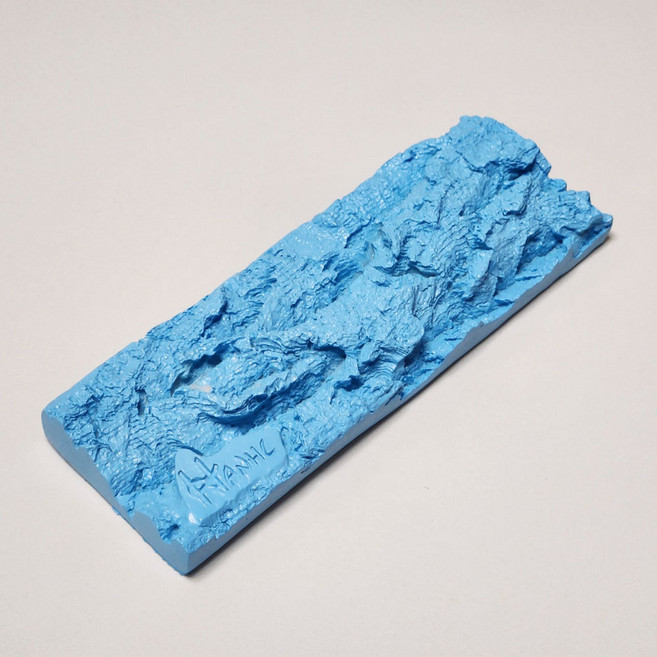 꼬망구 인조 사각 코르크보드 사각 도마뱀 은신처 탈피보드, 스카이, 1개