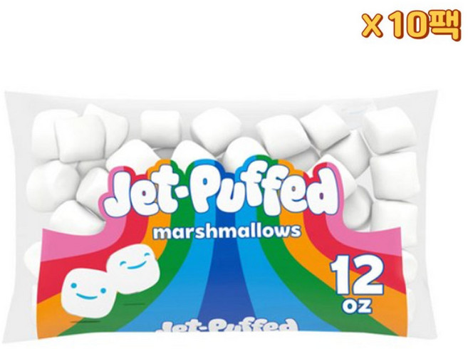 젯-퍼프드 마시멜로 Jet-Puffed Marshmallows 12 oz Bag, 10개
