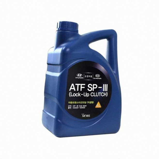 (모비스)현대 / 기아 정품 순정 미션오일 ATF-SP3 4L 04500-00400, 1개, 모비스 SP3