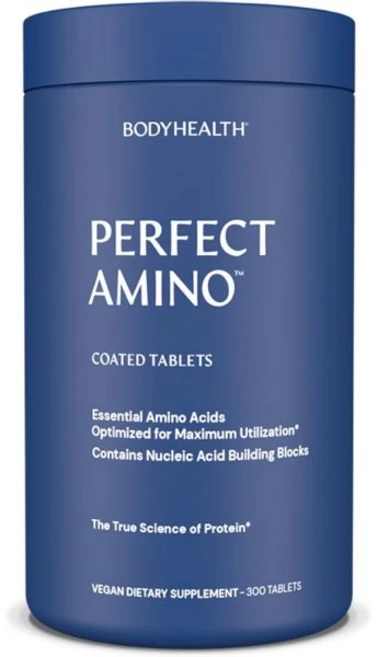 바디헬스 퍼펙트 아미노150 ct 정제 필수 아미노산 BCAAs 운동 전후 라이신 근육 비건 단백질 트립토판 류신 메티오닌 미국내수용, 60 Servings (Pack of 1), 1개, 300정 - 쿠팡