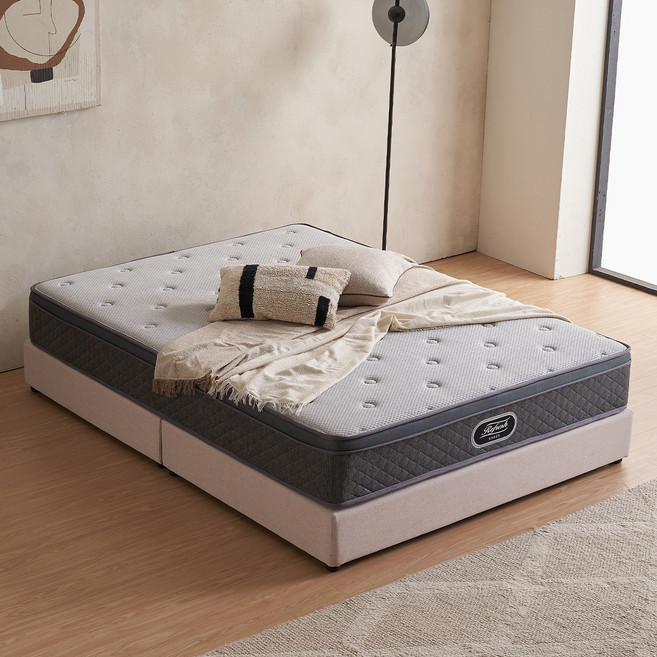 [베드리움] 리프레쉬 유로탑 모달 독립스프링 매트리스, 26cm, 그레이, 중간 단단함