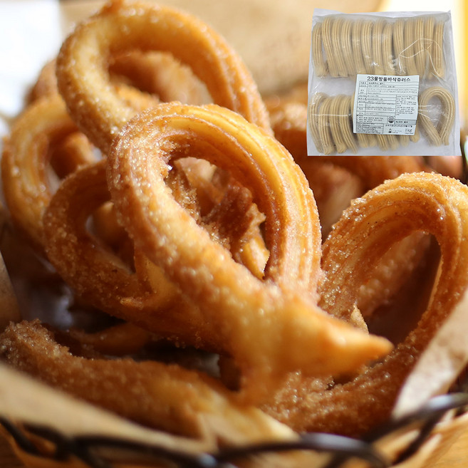 물방울 바삭 츄러스 23cm 40gx25개입 1kg 생지 아이스크림츄러스