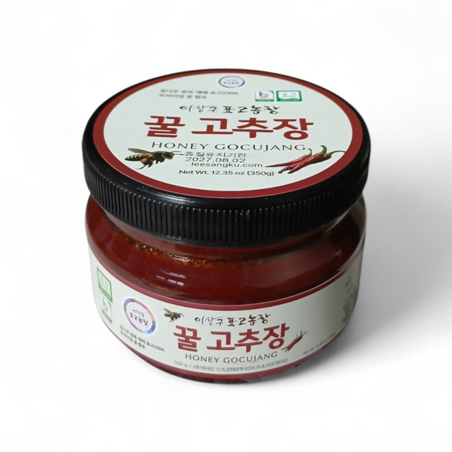 이상구표고농장 꿀고추장350g 원목표고와 천연꿀로 만든 국산100% 프리미엄 전통발효고추장(출시기념할인특가), 350g, 1개