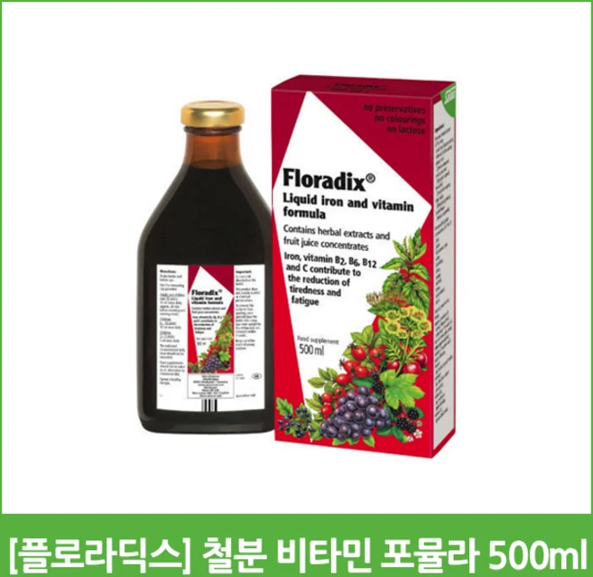 [플로라딕스] 리퀴드 철분 비타민 포뮬라 500ml, 1개 - 쿠팡