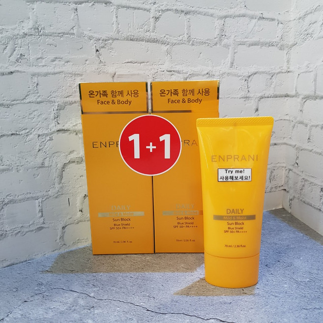 엔프라니*홀리카홀리카 데일리 선블록(마일드 선블록)1+1 70ml*2개, 2개, 70ml