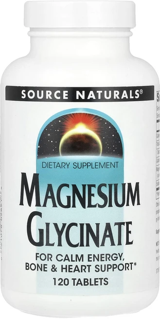 Source Naturals 마그네슘 글리시네이트 120정, SourceNaturals마그네슘글리시네이트120정, 1개 - 쿠팡